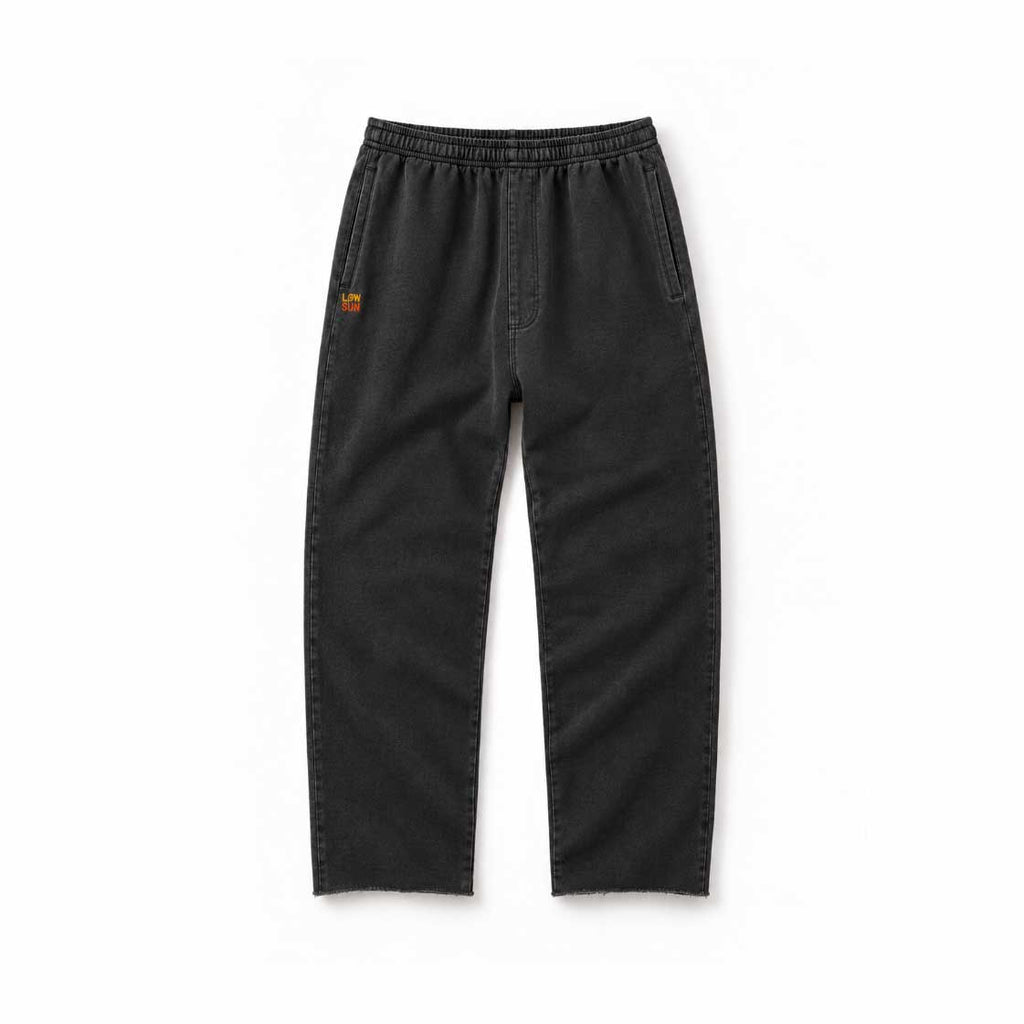 Low Sun Après Surf Raw Hem Sweatpant — Slate