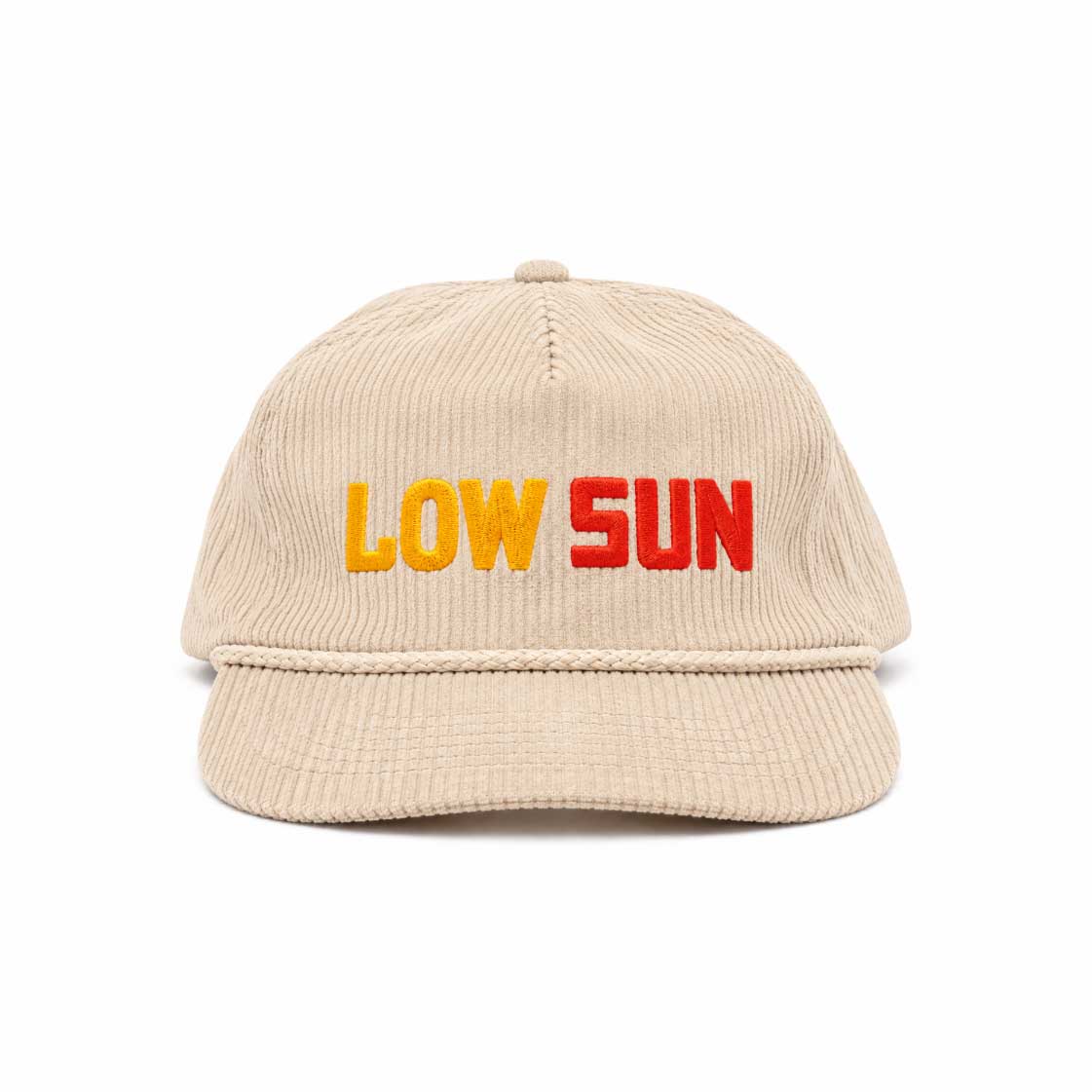 Low Sun Corduroy Horizon Logo Hat - Bone
