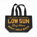 Low Sun Oversized Canvas Tote - Black