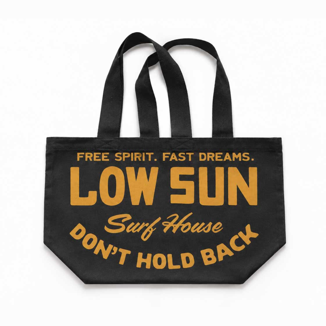 Low Sun Oversized Canvas Tote - Black