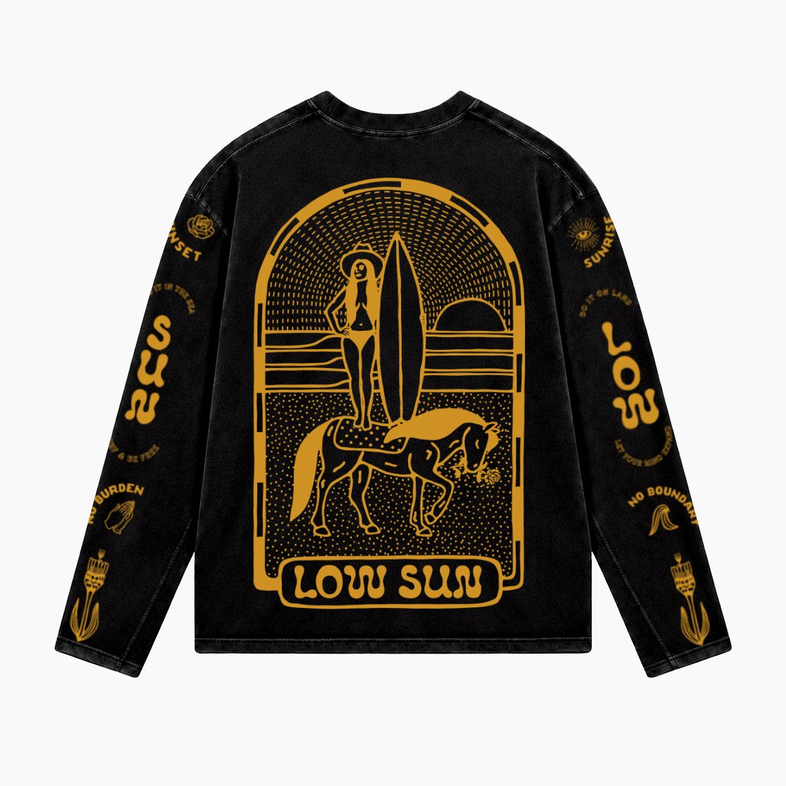 Lady Liberty Long Sleeve T-shirt - Slate