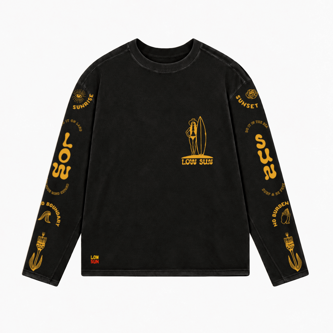 Lady Liberty Long Sleeve T-shirt - Slate