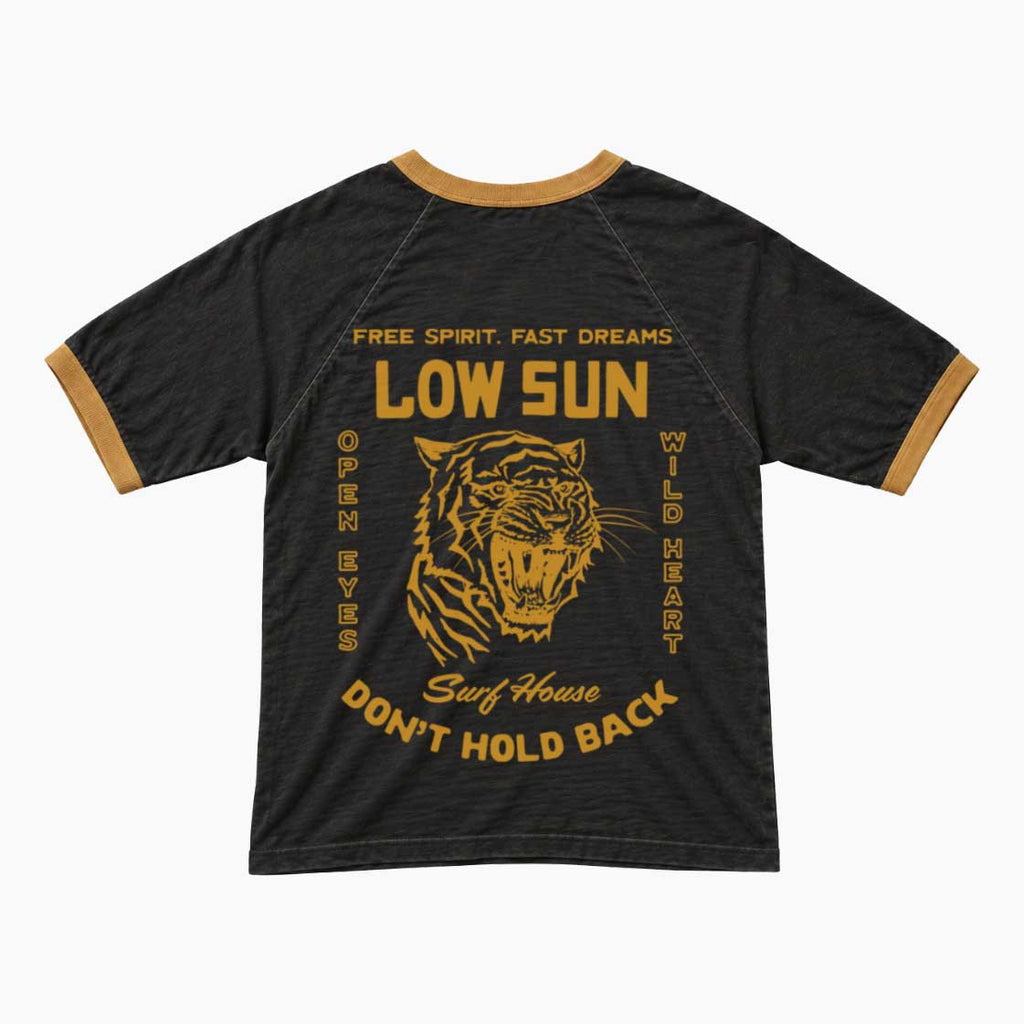 Tiger Horizon Short Sleeve Ringer T-shirt - Slate