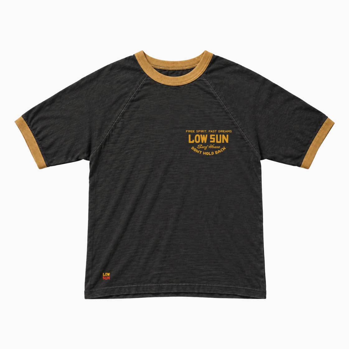 Tiger Horizon Short Sleeve Ringer T-shirt - Slate
